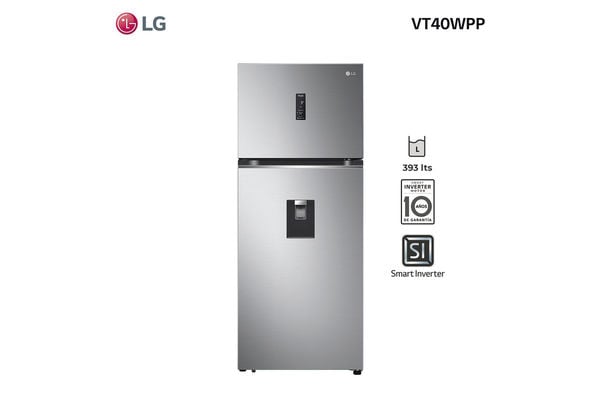 Refrigerador Top Freezer Smart Inverter LG de 396 L en Itau