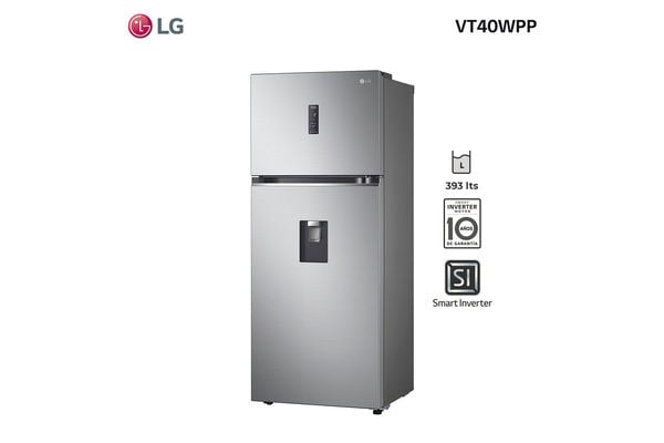Víspera de Todos los Santos Desviación frutas Refrigerador Top Freezer Smart Inverter LG de 396 L en Tienda Volar