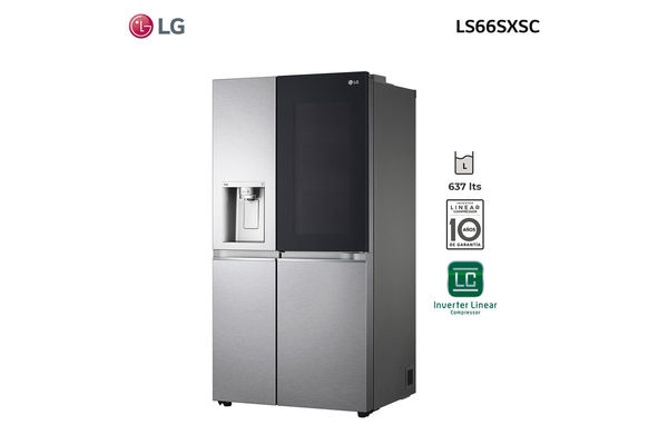 Refrigerador LG Side by Side InstaView, Craf Ice y ThinQ™ Inverter Silver 637 L en Itau