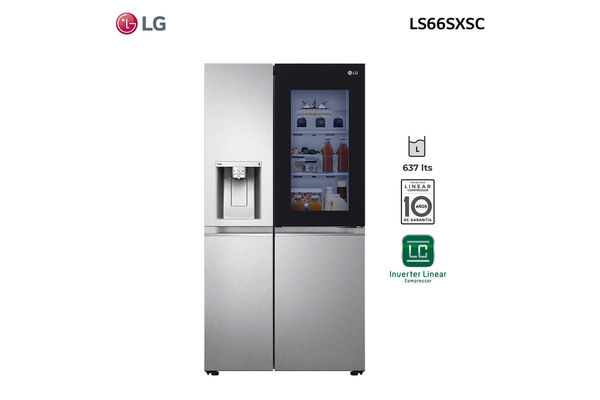 Refrigerador LG Side by Side InstaView, Craf Ice y ThinQ™ Inverter Silver 637 L en Itau