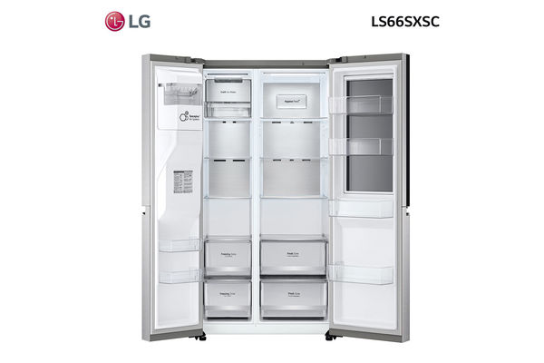 Refrigerador LG Side by Side InstaView, Craf Ice y ThinQ™ Inverter Silver 637 L en Itau
