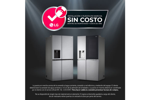 Refrigerador LG Side by Side InstaView, Craf Ice y ThinQ™ Inverter Silver 637 L en Itau