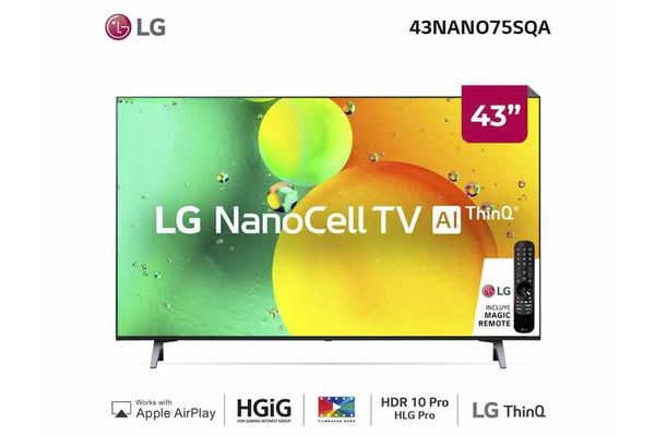 Smart TV LG 43" Nanocell 4K 43NANO75SQA en Itau