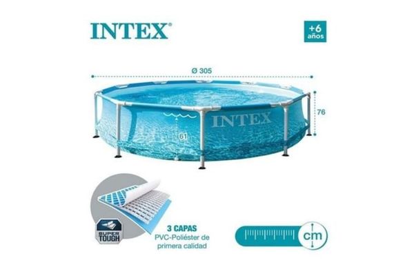 Piscina Estructural Intex 8500 Lts Con Filtro, Bomba Y Escalera