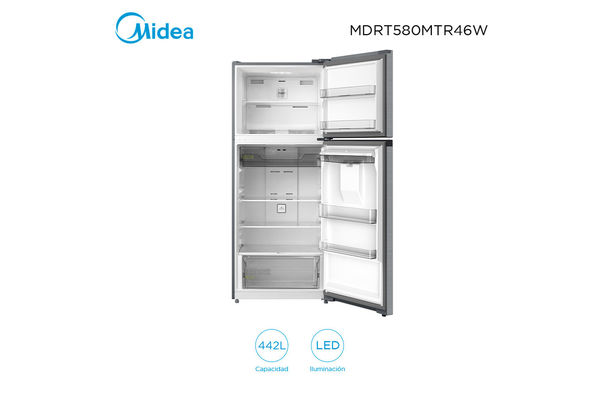 Refrigerador Inverter MIDEA 442 L Inox mdrt580mtr46w en Itau