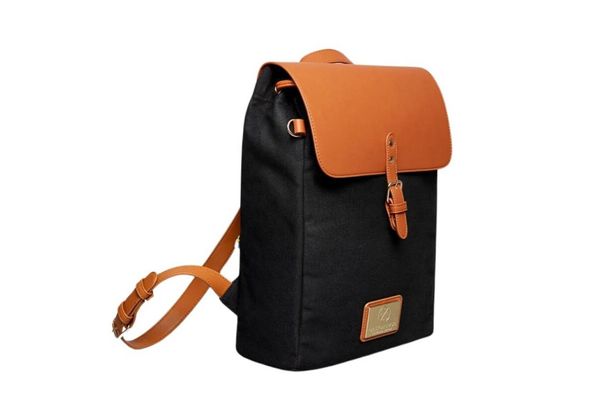 Mochila Gaston Luga urbana classy 2006 negro/marrón 13" en Itau
