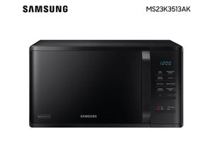Microondas SAMSUNG 23L MS23K3513AK 800W en Itau