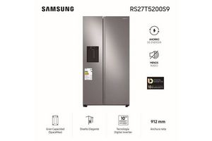 Refrigerador SAMSUNG Inverter Side by Side Inox RS27T5200S9 en Itau