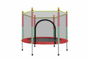 Cama Elástica Diámetro 140 cm con Red de Seguridad y Perímetro de Prot... en Itau