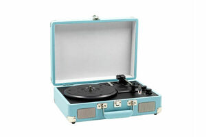 Bandeja de Vinilo Apogee Portable con Bluetooth Mdy1603 Celeste en Itau